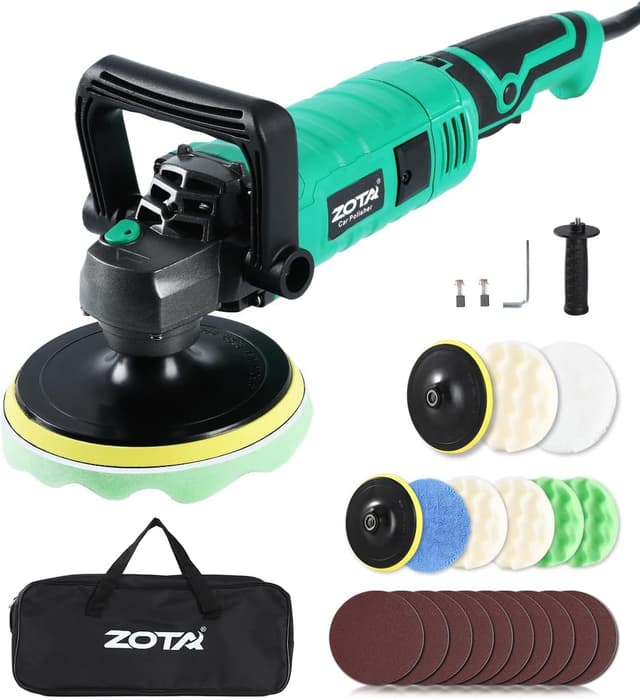 Detalle de ZOTA Buffer Polisher Kit (1600W) with 7 Speeds for Car Polishing & Buffing (7/6 Inch)