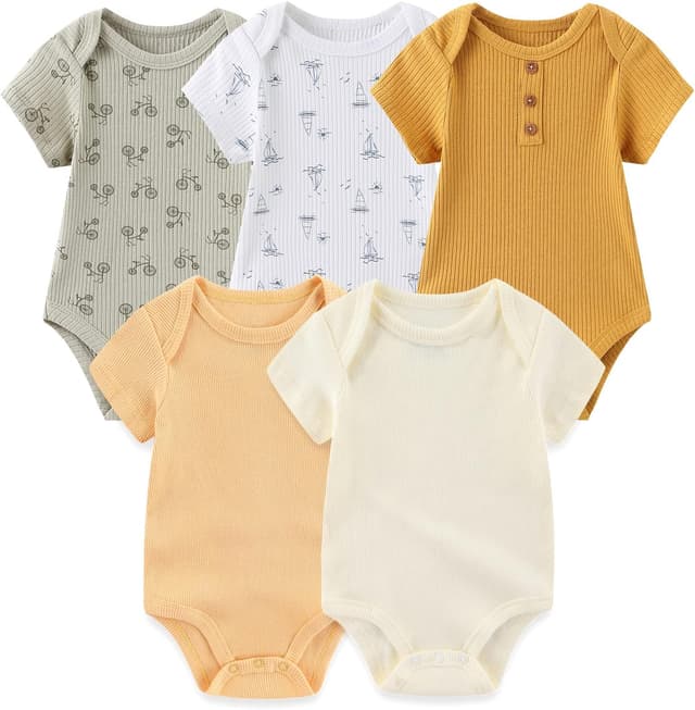 Thumbnail 6 de Chamie baby bodysuit vest 5-pack 0-12 months