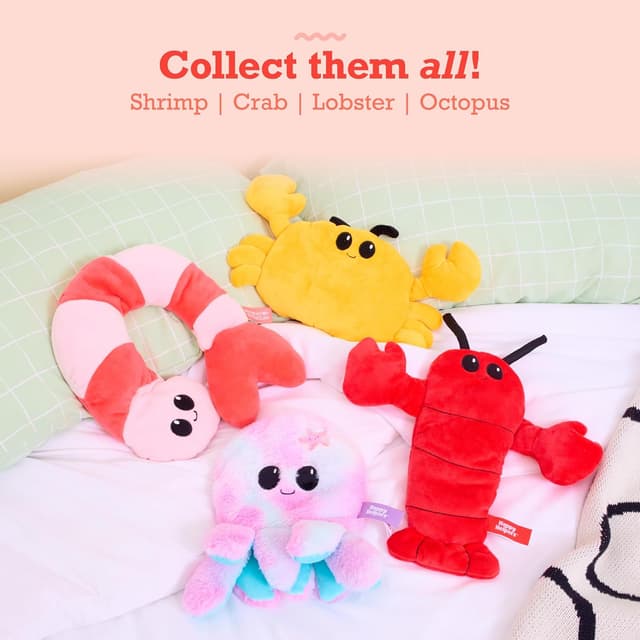 Thumbnail 6 de Menstruation Crustacean 14" Lobster Plush with Removable Lavender Heating Pad by What Do You Meme?