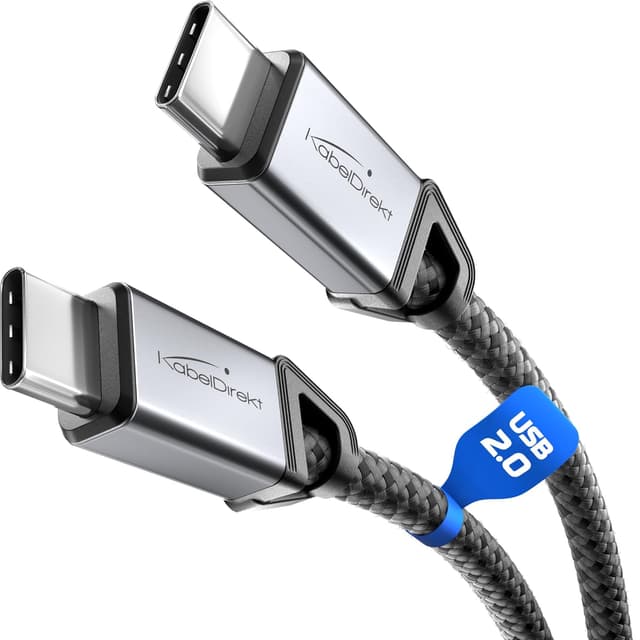 Detalle de KabelDirekt USB C Kabel Schnellladen 60 W 0,6 m