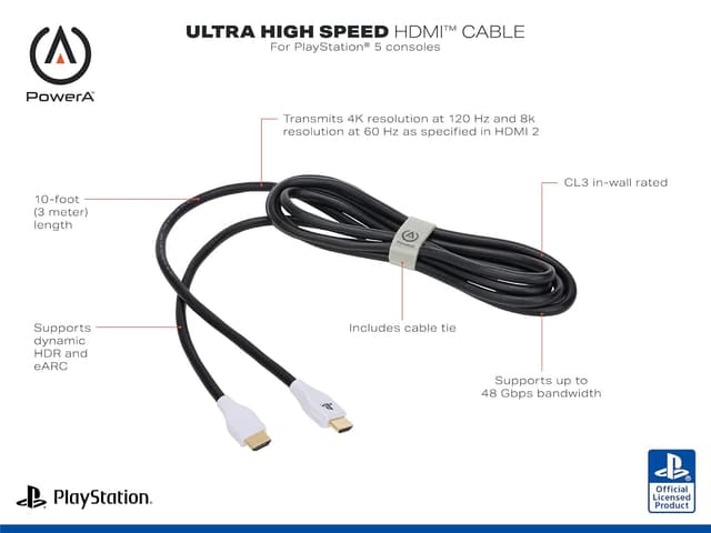Detalle 2 de PowerA Ultra High Speed HDMI 10ft