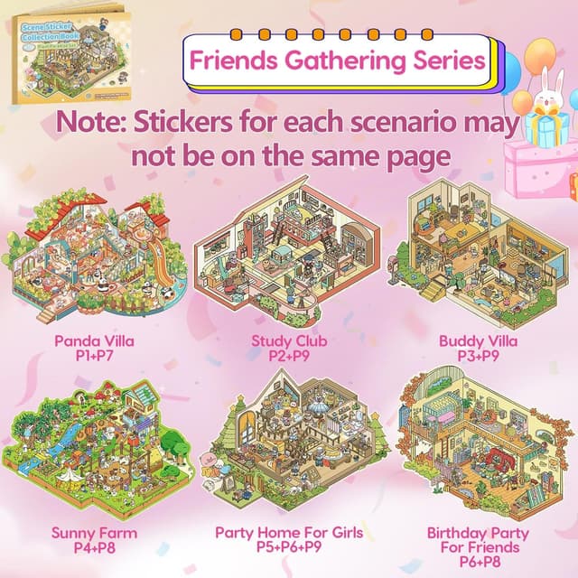 Thumbnail 4 de Kunoli 3D House Sticker Kit 40 sets 🧩