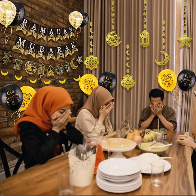 Thumbnail 6 de AhfuLife Ramadan Mubarak Decorations 6Pcs 🎉