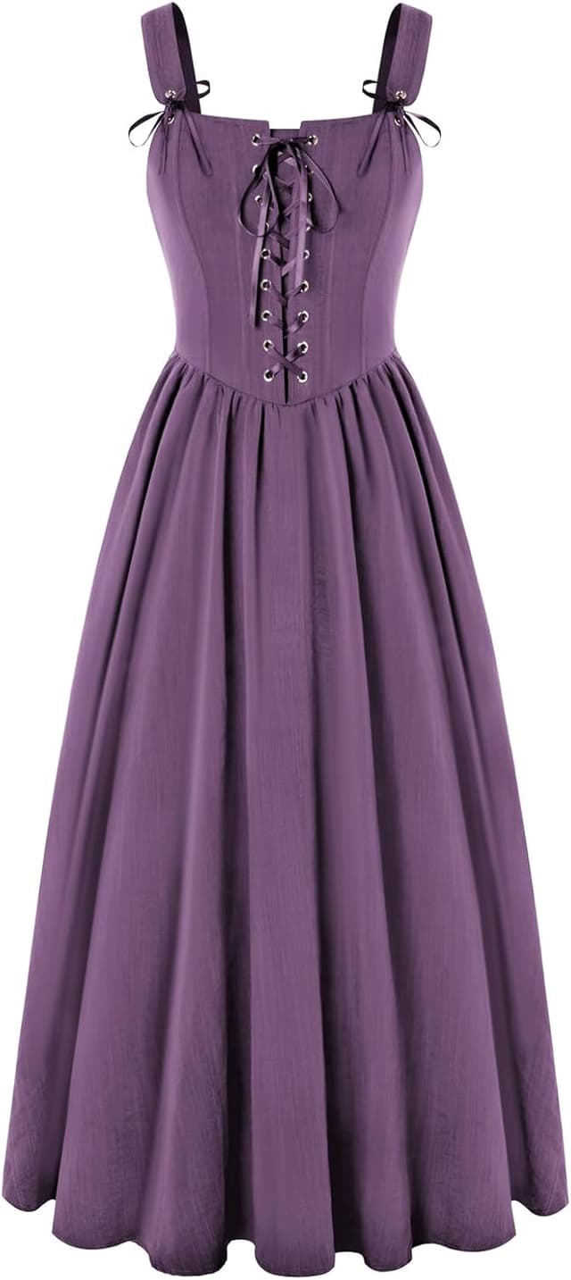 Thumbnail 6 de Robe corset Renaissance sans manches à lacets Scarlet Darkness pour femme