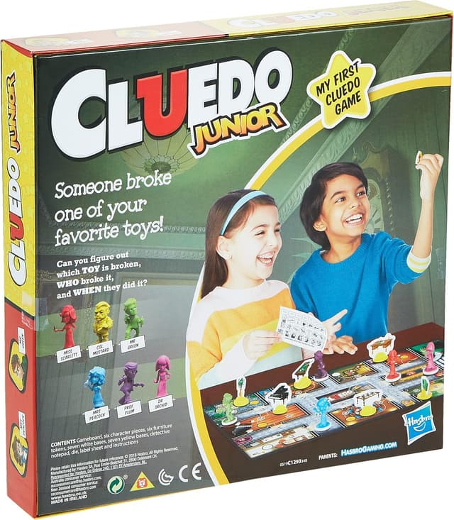 Detalle de Cluedo Junior board game for kids (Ages 5+) — Solve the Broken Toy Case