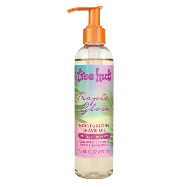Detalle de Tree Hut Tropic Glow Moisturizing Shave Oil (Gel-to-Oil), Hydrating Shave Oil for a Smooth, Comfortable Razor Glide