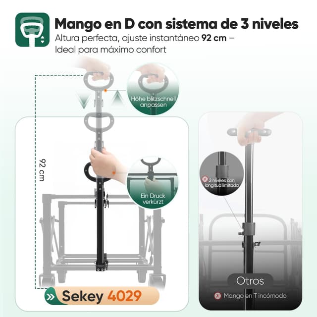 Thumbnail 2 de Sekey Carro Plegable 60L Azul 80kg