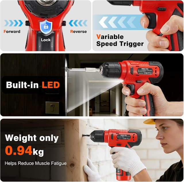 Thumbnail 6 de Set utensili 233 pezzi con trapano a batteria