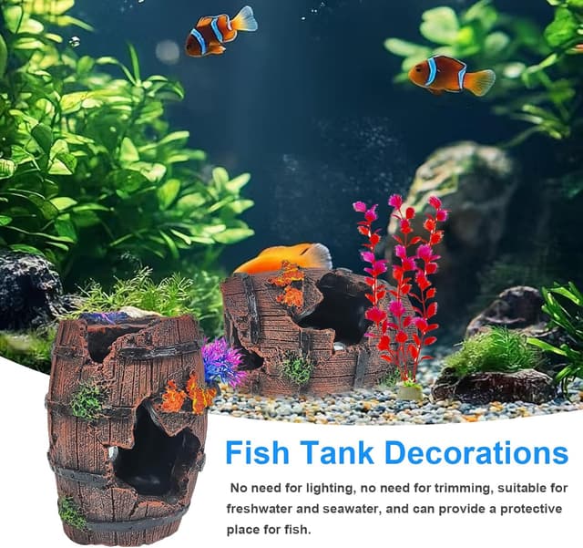 Detalle de MDPUTY Fish Tank Cave Decor 10 x 7cm