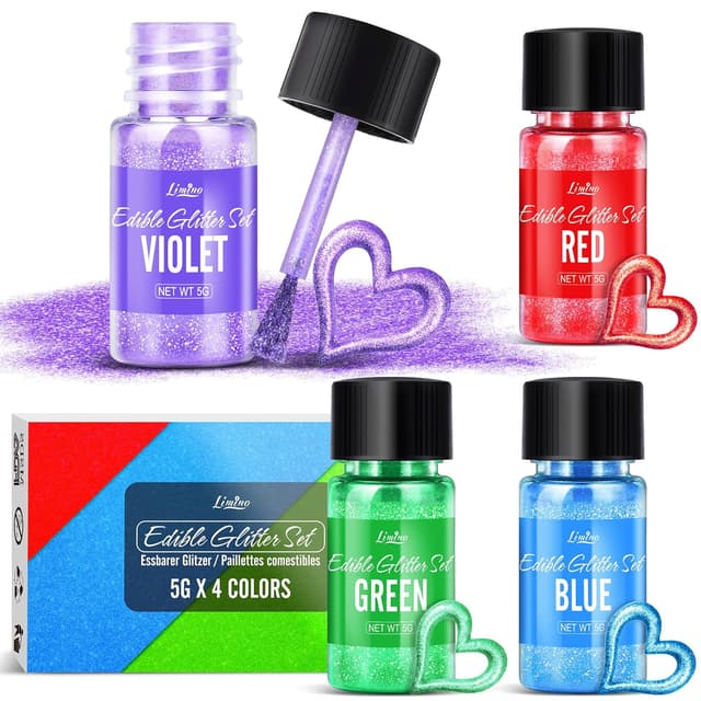Thumbnail 6 de Essbarer Glitzer Set 4 Farben für Torten 🍰