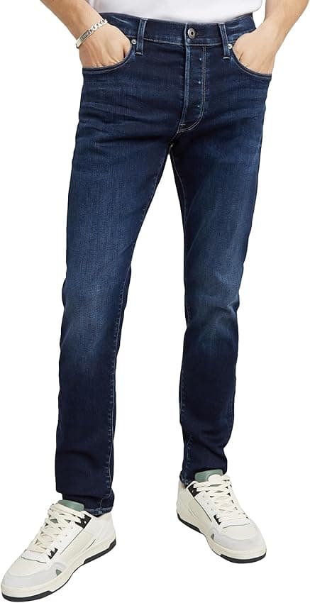Detalle de G-Star 3301 Slim Jeans Hombre, Azul Clásico