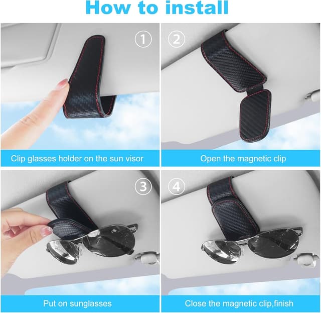Thumbnail 4 de TCJJ Car Visor Sunglasses Holder