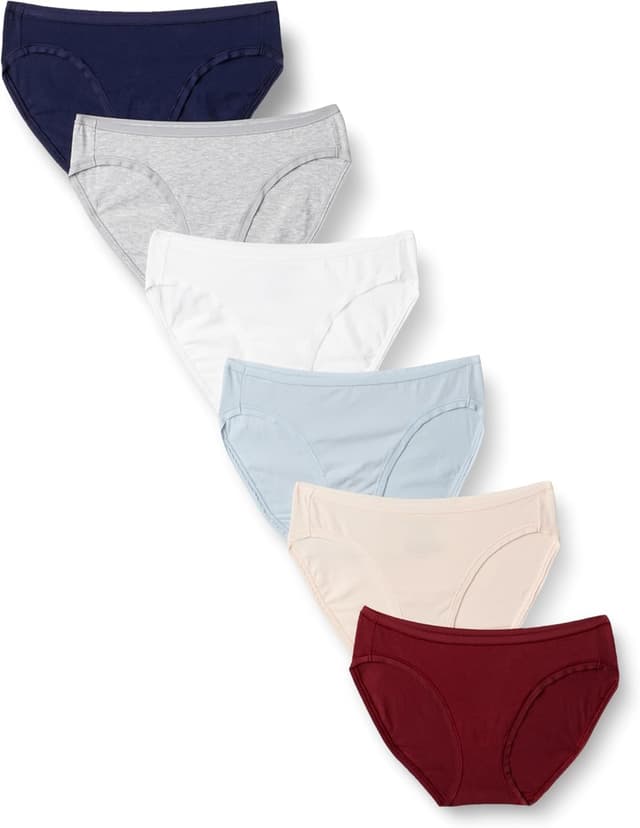 Detalle de Amazon Essentials Femme – bas de bikini en coton (grandes tailles disponibles)