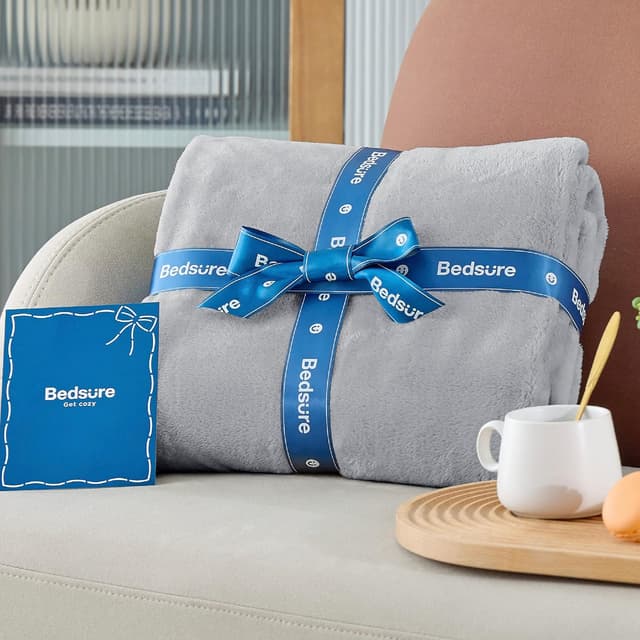 Thumbnail 5 de Bedsure Fleece Throw Blanket 150x200 cm