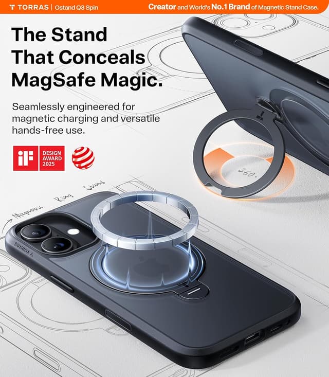 Detalle de Torras Ostand Q3 iPhone 17 case