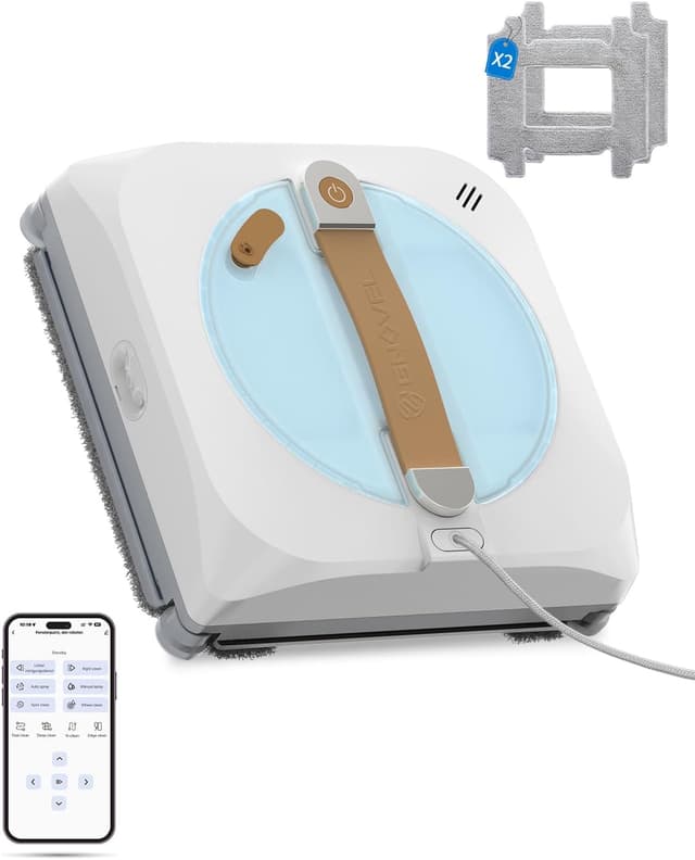 Detalle de GNOVEL Fensterroboter 8000Pa 4‑Modi