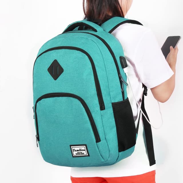 Thumbnail 6 de YAMTION Schulrucksack für Mädchen und Jungen mit 35-Liter-Fach und USB-Port