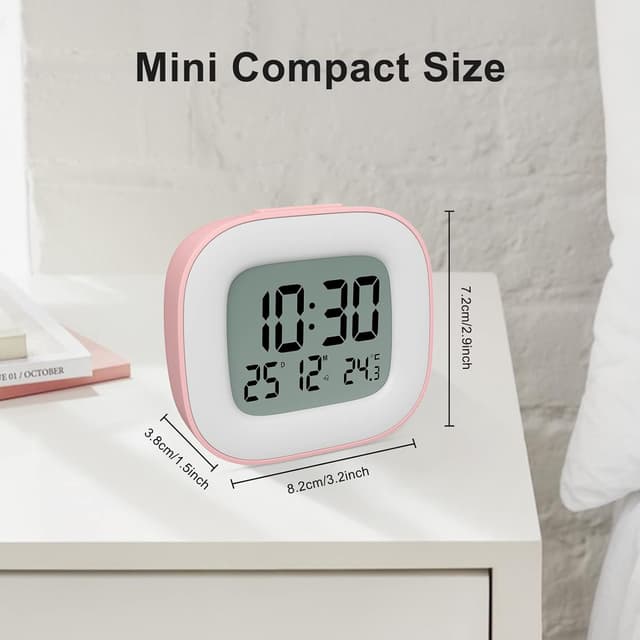 Thumbnail 5 de HOMVILLA réveil de voyage LCD 8 x 7,3 cm