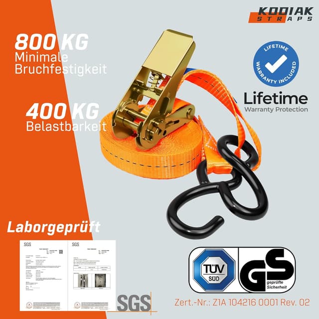 Detalle 2 de KODIAK STRAPS Spanngurte 4 m 800 kg