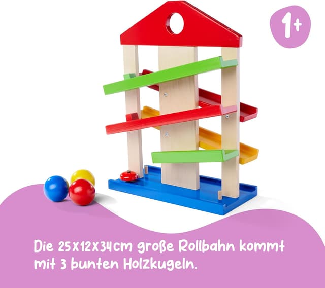 Detalle 2 de Eichhorn Kugelbahn-Haus 4-teilig