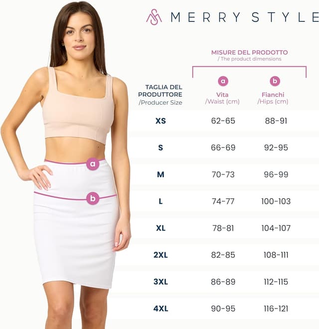 Detalle de Merry Style sottogonna donna MS10-204: comfort e copertura sotto ogni gonna