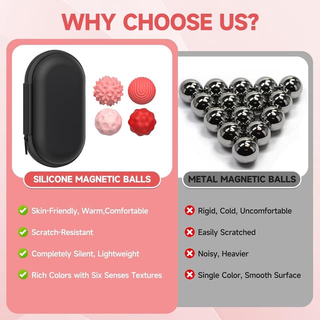 Detalle de Magnetic Balls Fidget Toys 8pcs stress relief balls