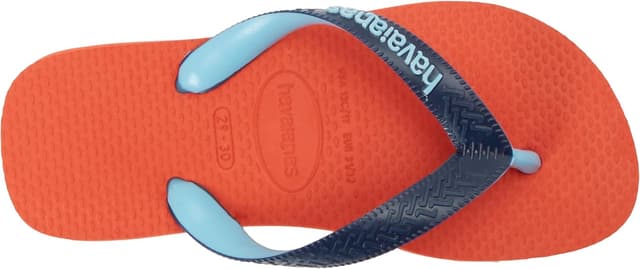 Detalle de Havaianas Top Mix – tongs unisex confortables, semelle antidérapante et lanières bicolores