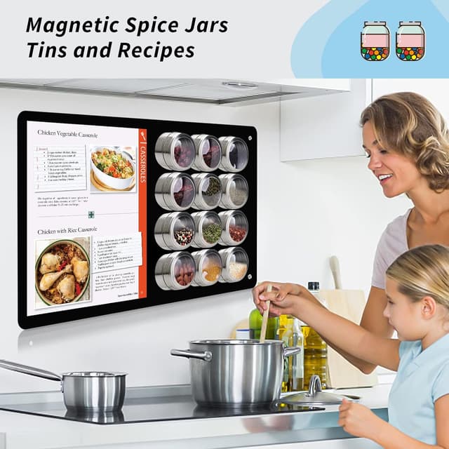 Detalle de Magnetic board 43.5 x 30 cm black