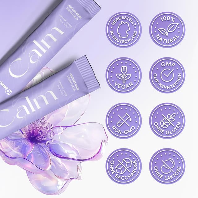 Detalle de ZehnPlus Cortisol Balance Pulver (12-in-1) mit Ashwagandha, Rhodiola & L-Theanin – zuckerfrei, vegan, 30 Portionen