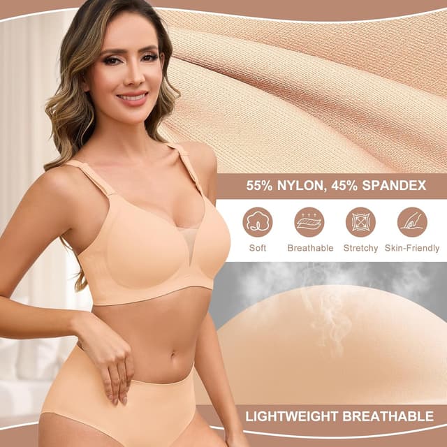 Thumbnail 3 de TOMEEK Reggiseno senza ferretto push up imbottito