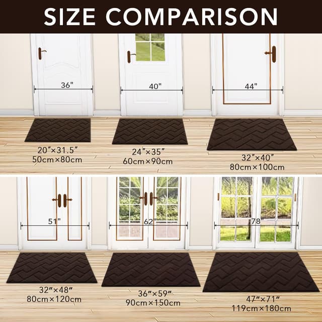 Detalle de Biscpro Door Mat 119x180cm washable