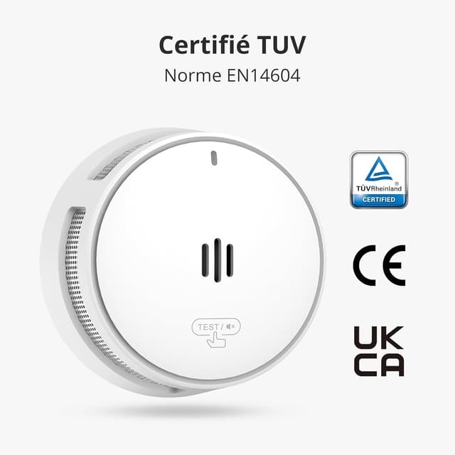 Detalle 1 de Détecteur de fumée intelligent 10 ans