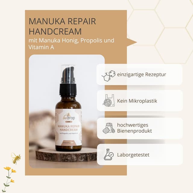 Detalle 1 de bedrop Manuka Repair Handcreme Feuchtigkeitspflege