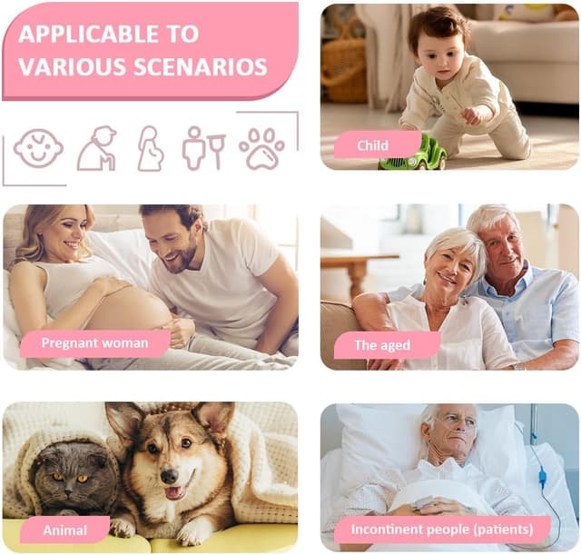 Detalle de DUJUIKE coprimaterasso impermeabile 90×135 cm antiscivolo (rosa)