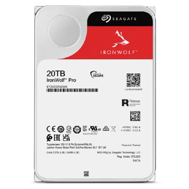Detalle de Seagate IronWolf Pro disco 3,5" 20 TB
