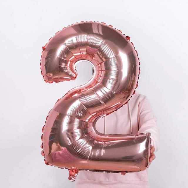 Thumbnail 3 de Rosegold Luftballons 25. Geburtstag Deko Set