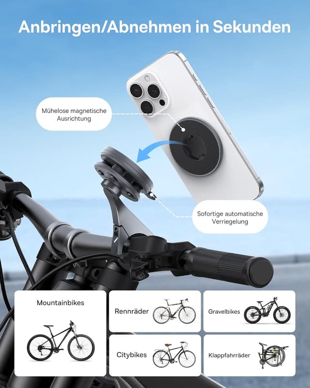 Detalle 2 de Baseus PrimeTrip VB1 Handyhalterung Fahrrad