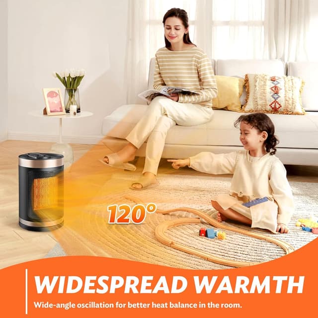 Thumbnail 3 de Space Heater 1500W Ceramic portable heater