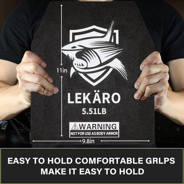 Detalle 1 de Weighted Vest Plates 20.94 LB pair