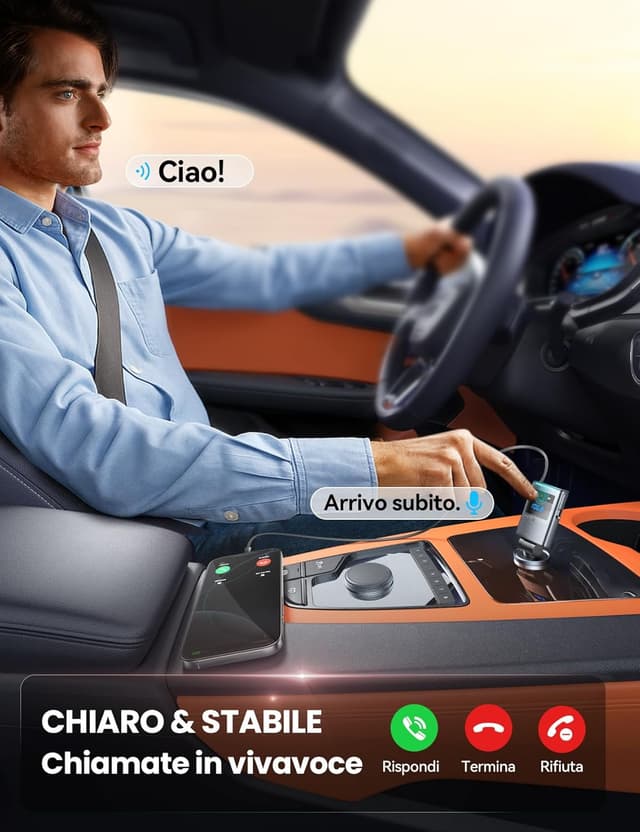 Thumbnail 3 de JOYROOM 90W Trasmettitore FM Auto