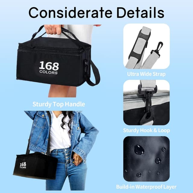 Thumbnail 6 de Vokiuler Alkohol Marker Set 168+2 Farben