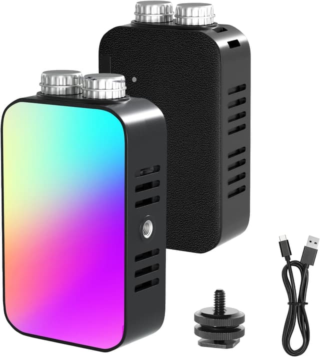 Detalle de EMART RGB Video Light – 360° full-colour portable LED camera light with 13 effects