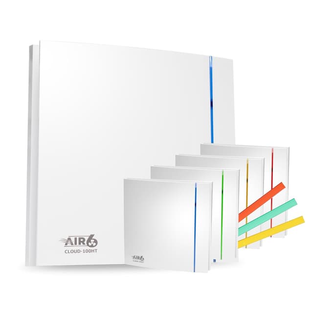 Detalle 2 de AIR 6 Cloud-100HT bathroom extractor fan with adjustable humidity sensor & timer (100mm ducting, IP45)