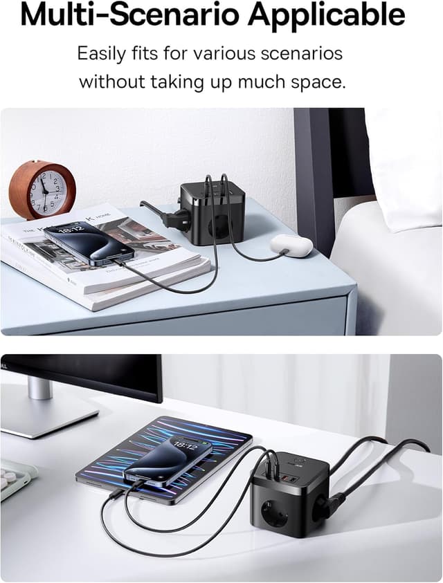 Thumbnail 2 de Baseus 30W Cube GaN5 Cargador USB-C con 3 puertos ⚡