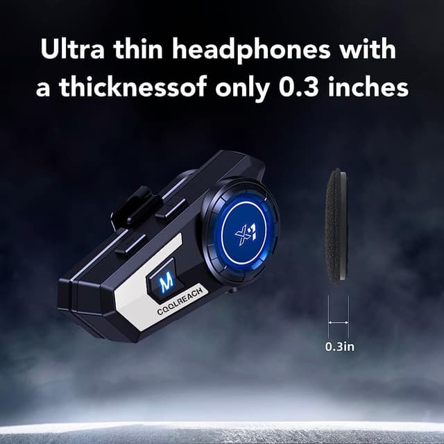 Detalle 2 de Motorradhelm Bluetooth Headset 90 Stunden