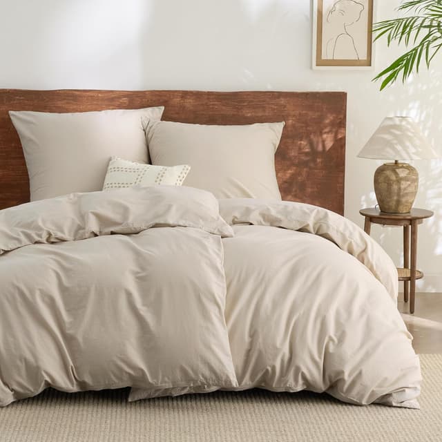 Detalle de Bedsure Bettwäsche Baumwolle 135x200