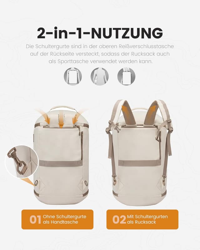 Detalle 1 de LOVEVOOK Sporttasche 65L mit Schuhfach