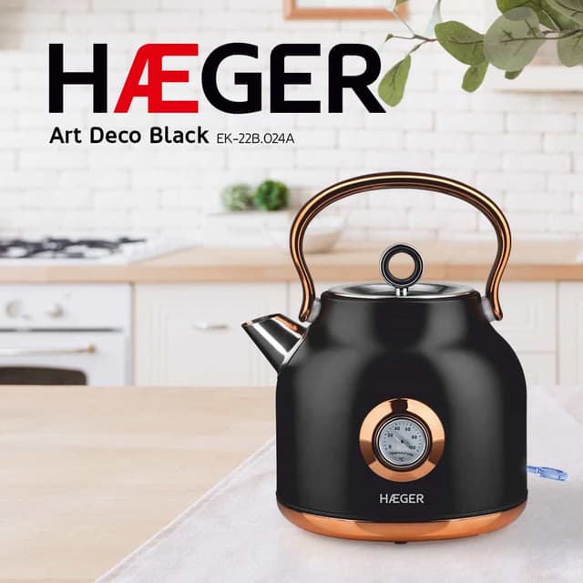 Thumbnail 4 de Haeger Art deco Black 2200W hervidor