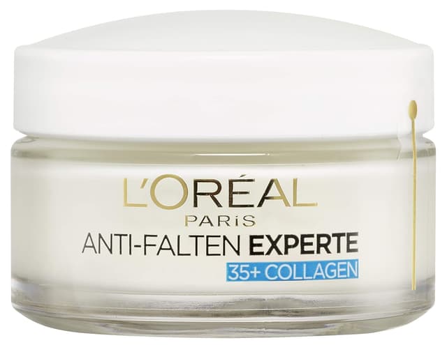Detalle de L’Oréal Paris Anti-Falten Experte 35+ Feuchtigkeitspflege mit Kollagen-Biosphären (24h) – Anti-Aging Creme, 50 ml