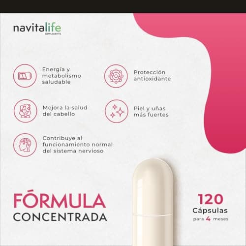 Detalle 2 de Biotina 12,000 mcg con Zinc, Vitaminas E y D 🌟